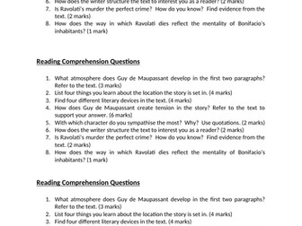 Vendetta by Guy de Maupassant Lesson