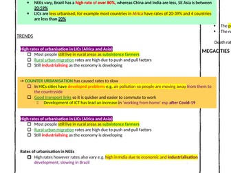 GCSE Geography: Paper 2 Urban Issues & Challenges