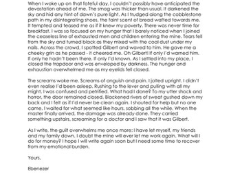 WAGOLL diary  model text - working Victorian child