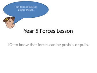 Forces can be pushes or pulls