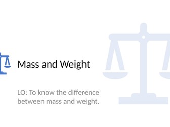 Mass and weight