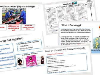 A-level Sociology - Introduction to Sociology lesson