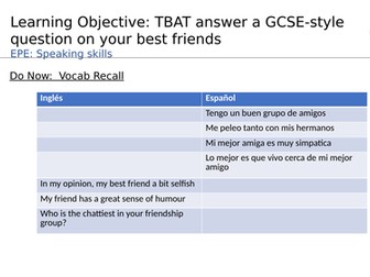 GCSE Spanish Role Play