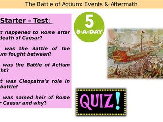 Battle of Actium - Events & Consequence