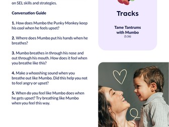 SEL - Tame Tantrums with Mumbo - Activity
