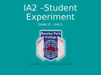 IA2 - Queensland Biology Student Experiment