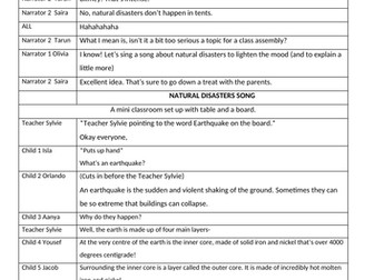 Natural Disasters Assembly Script