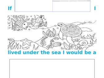 Creative Writing Based on Under the Sea (Worksheets & PowerPoint)