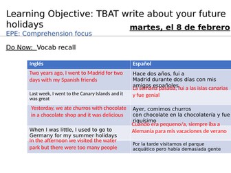 Theme 2 | GCSE Spanish | Future holidays