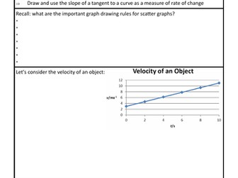 OCR Physics A Introduction: Interpreting graphs