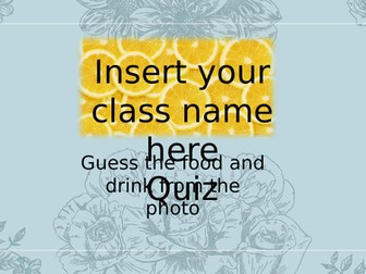 Guess the Food Picture Quiz