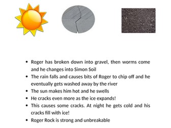 Roger Rock to Simon Soil - Science topic