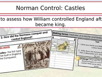 Norman control: Castles