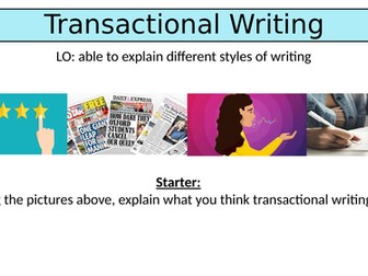 KS3 Transactional/Non-Fiction Writing