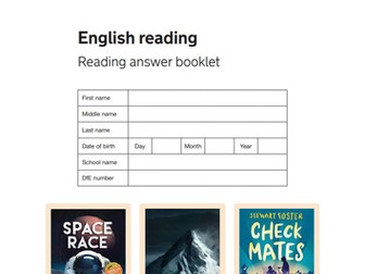 Y6 SATS style reading comprehension booklet