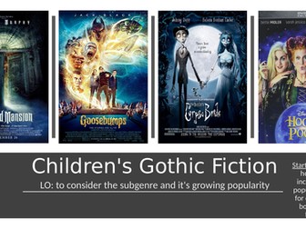 KS3 Contemporary Gothic Children's Fiction