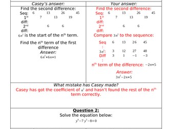 Careless Casey - Algebra IV