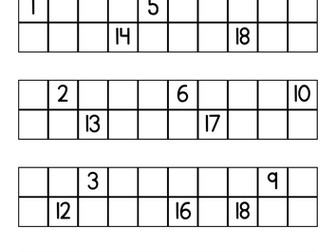 Missing Numbers - Counting to 20