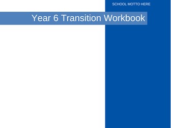 Transition Day Workbook Y6-7