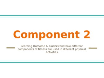 Sport BTEC Tech Award 2022 - Component 2