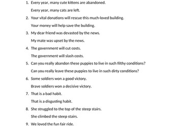 Identify EMOTIVE LANGUAGE for PERSUASION