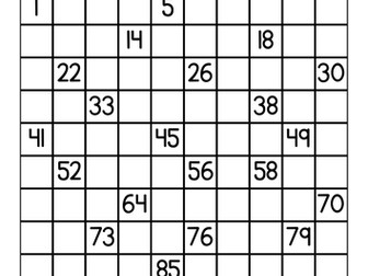 Missing Numbers - Counting to 100