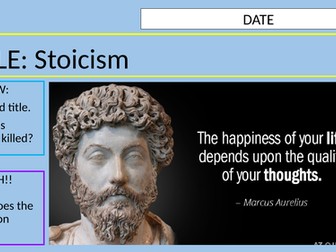KS3 - Ancient Philosophy // Stoicism