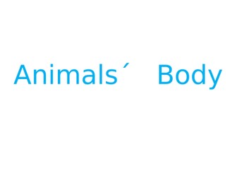 Animal´s body parts. Power point