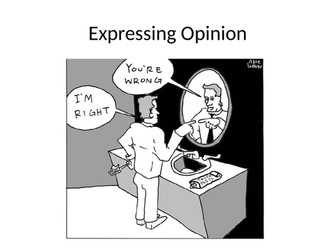 Expressing opinion