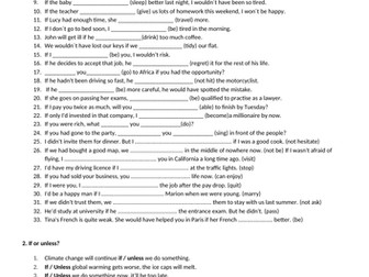 Conditionals exercises