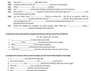 Present and Past tenses