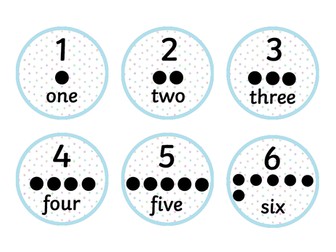 Number Circles 1-10 with dots