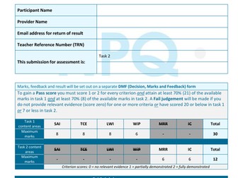 NPQH Task 2 Full Marks