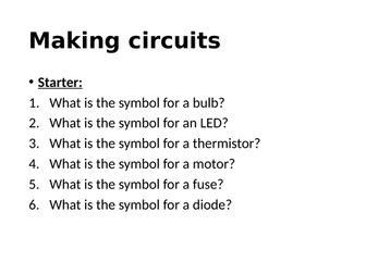 Making circuits