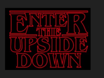 Stranger Things Creative Writing