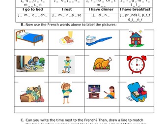 Daily Routine Worksheet