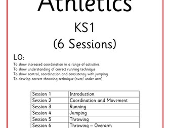 KS1 PE Planning - Athletics