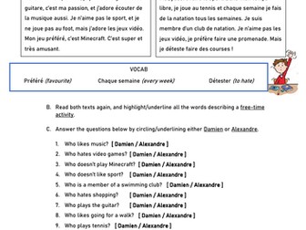 Free time narrow reading