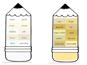 Colour Thesaurus Synonyms Crayon Display