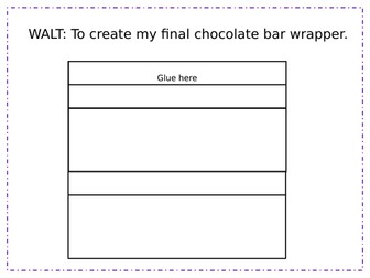 Chocolate Bar Wrapper Template- Persuasion