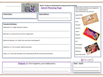 Advert Planning Page- Persuasion