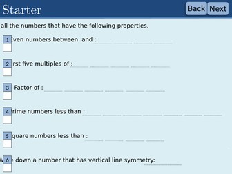 Number properties