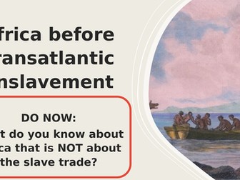 Africa prior to Transatlantic Enslavement