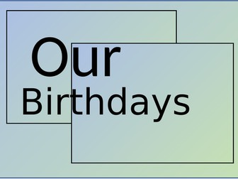 class birthdays poster / display / bunting EDITABLE