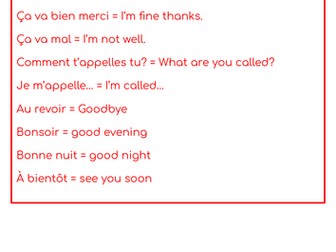French greetings