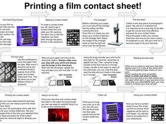 Photography- Step by step printing a contact sheet guide