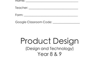 Design & Technology Booklet - Year 8 & 9 (2022/2023) - Booklet Only