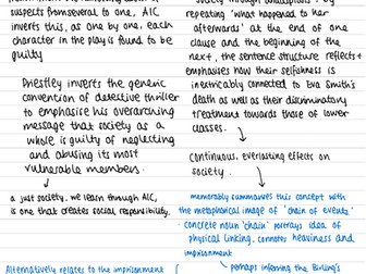 AN INSPECTOR CALLS GRADE 9 NOTES (GCSE English)