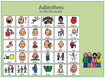 Visual Adjectives to describe People