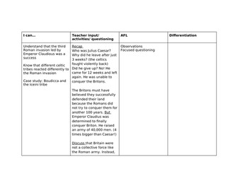 Boudicca introduction lesson
